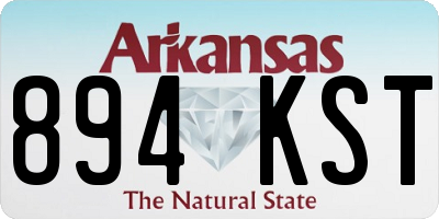 AR license plate 894KST