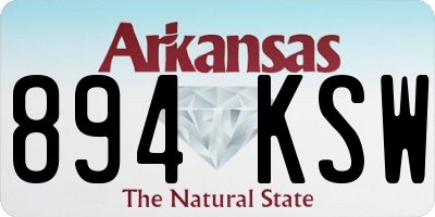 AR license plate 894KSW
