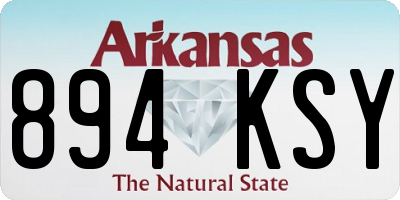 AR license plate 894KSY