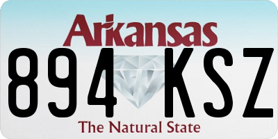 AR license plate 894KSZ