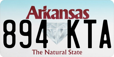 AR license plate 894KTA