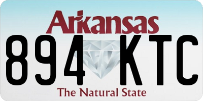 AR license plate 894KTC