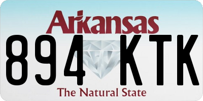AR license plate 894KTK
