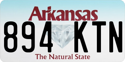 AR license plate 894KTN