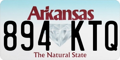AR license plate 894KTQ