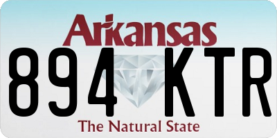 AR license plate 894KTR