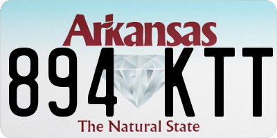 AR license plate 894KTT