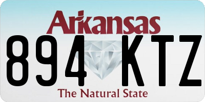 AR license plate 894KTZ