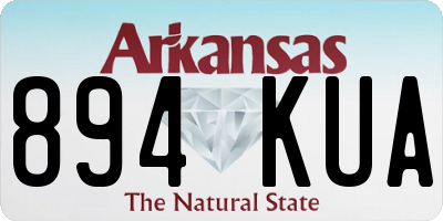 AR license plate 894KUA