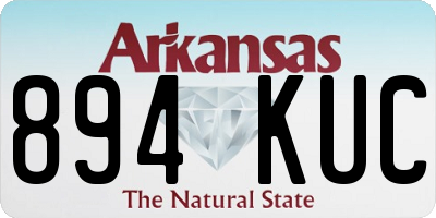AR license plate 894KUC