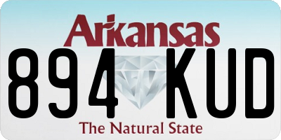 AR license plate 894KUD