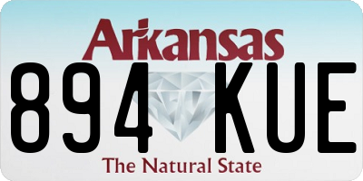 AR license plate 894KUE