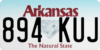 AR license plate 894KUJ
