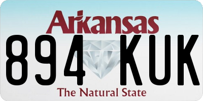 AR license plate 894KUK