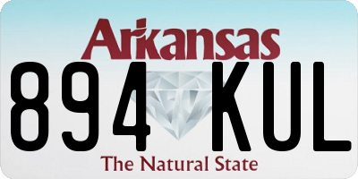 AR license plate 894KUL