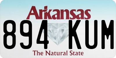 AR license plate 894KUM