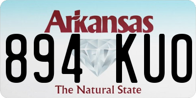AR license plate 894KUO