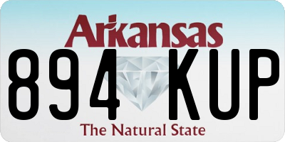 AR license plate 894KUP