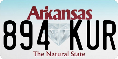 AR license plate 894KUR