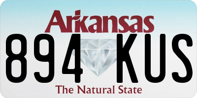 AR license plate 894KUS