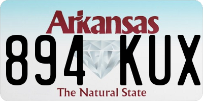 AR license plate 894KUX
