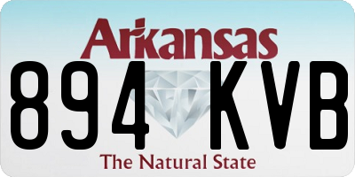 AR license plate 894KVB