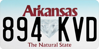 AR license plate 894KVD