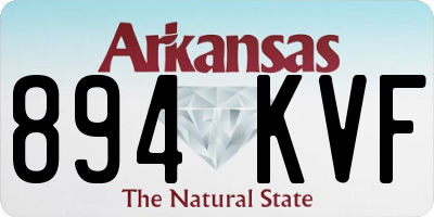 AR license plate 894KVF