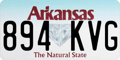 AR license plate 894KVG