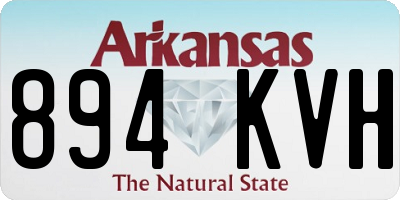 AR license plate 894KVH