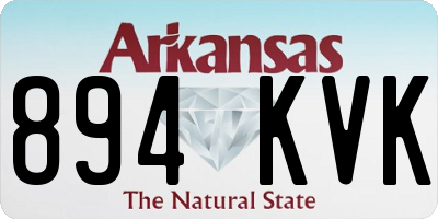 AR license plate 894KVK