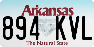 AR license plate 894KVL