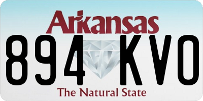 AR license plate 894KVO