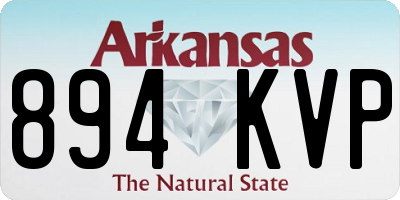 AR license plate 894KVP