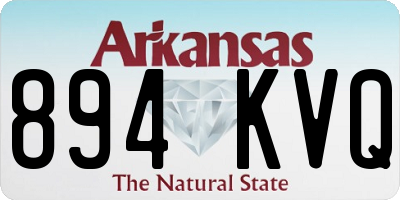 AR license plate 894KVQ