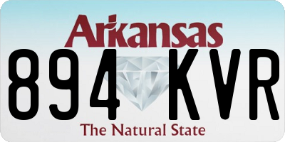 AR license plate 894KVR