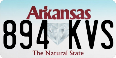 AR license plate 894KVS