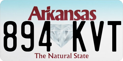 AR license plate 894KVT