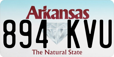 AR license plate 894KVU