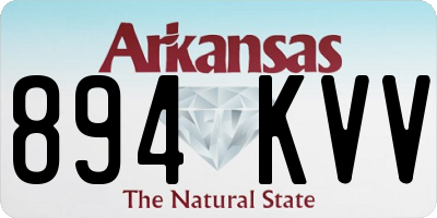 AR license plate 894KVV