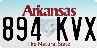 AR license plate 894KVX