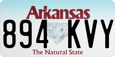 AR license plate 894KVY