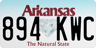 AR license plate 894KWC