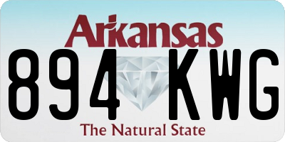 AR license plate 894KWG