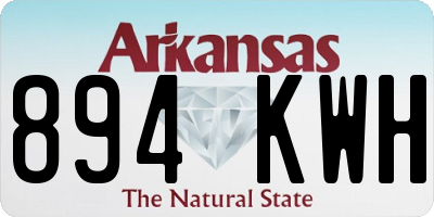 AR license plate 894KWH