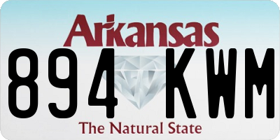 AR license plate 894KWM