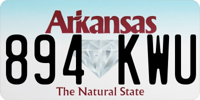 AR license plate 894KWU