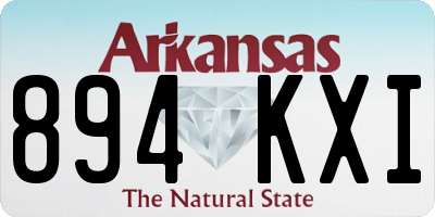 AR license plate 894KXI
