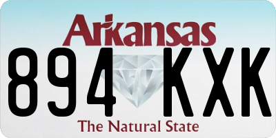 AR license plate 894KXK