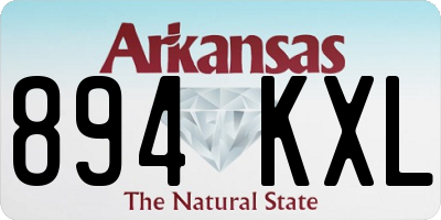 AR license plate 894KXL